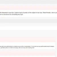 Sex Toy Forum